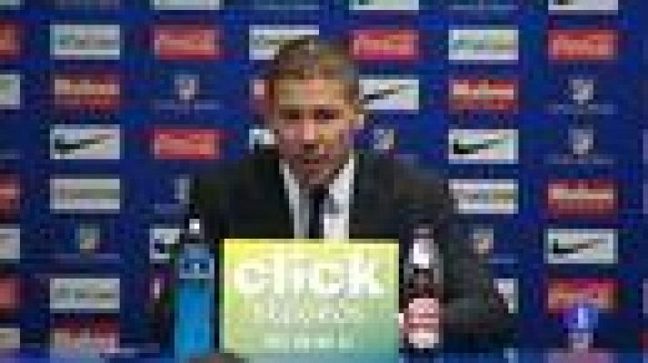 Telediario 1 - Simeone "entusiasmado con el compromiso" de su equipo