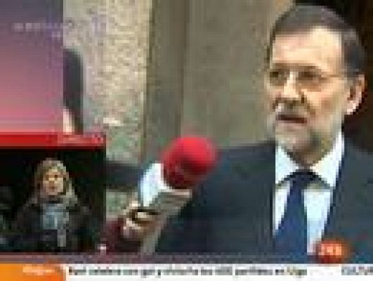 Rajoy da el pésame a la familia de Manuel Fraga