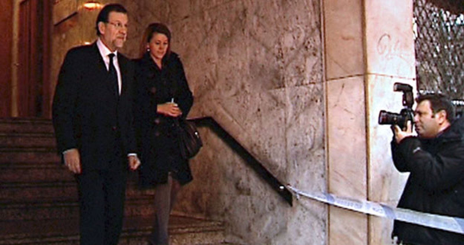 Rajoy da el pésame a la familia de Manuel Fraga