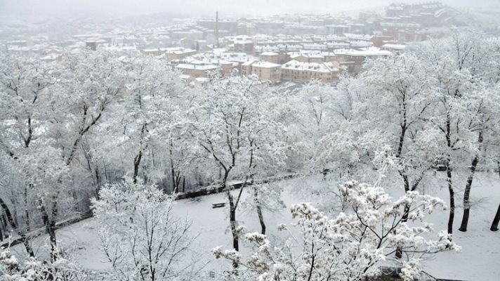 Nieve y lluvia en España