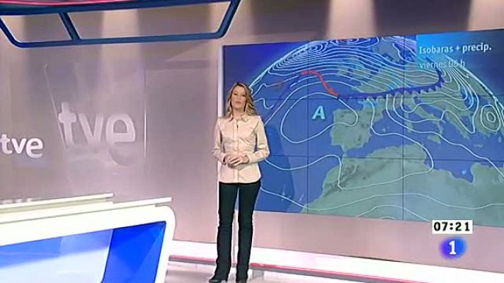 El tiempo - Intervalos nubosos en el norte durante la mañana y cielos despejados en el resto de la Península