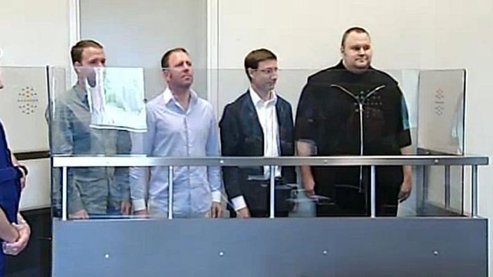 Telediario 1 - Megaupload en los tribunales