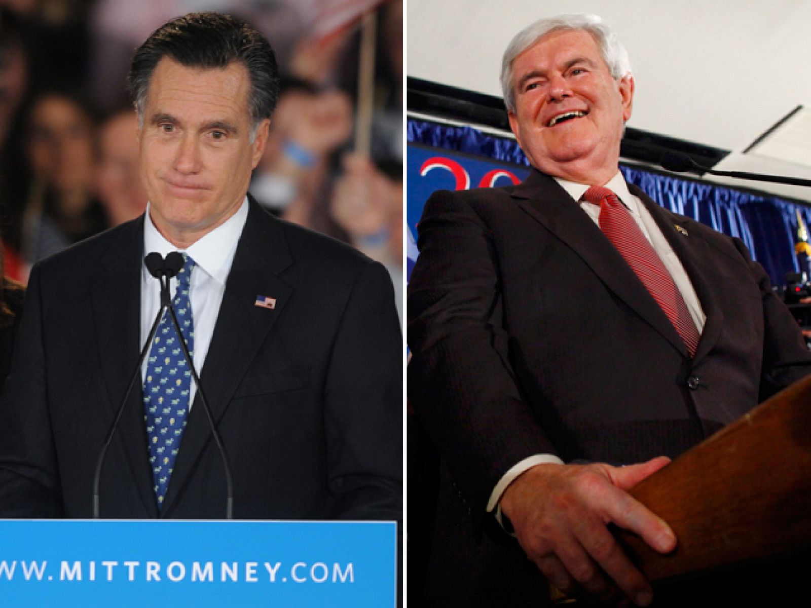 Newt Gingrich vence a Mitt Romney en Carolina del Sur