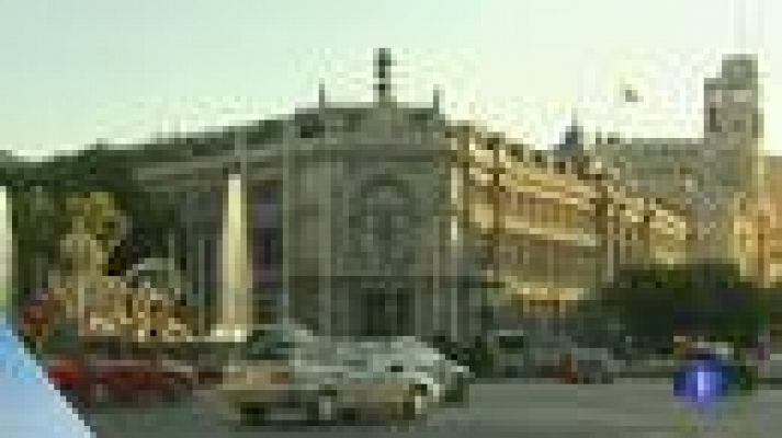 Telediario 1 - Descenso de la economía