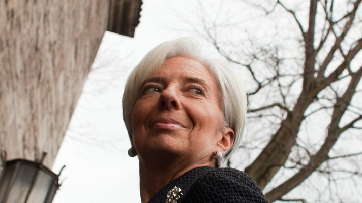 Telediario 1 - Lagarde defiende el fondo europeo