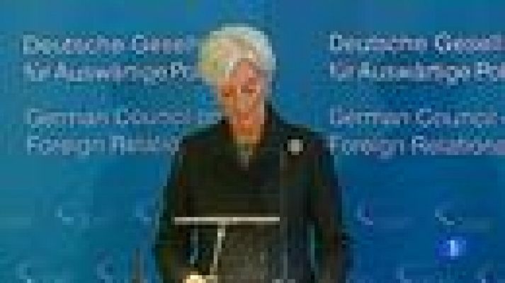 Telediario 1 - Lagarde defiende el fondo europeo