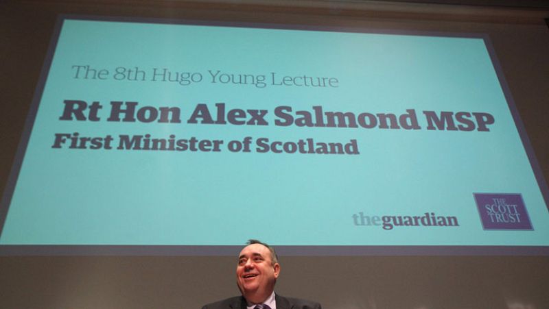 El ministro Alex Salmond presenta su plan para la independencia de Escocia