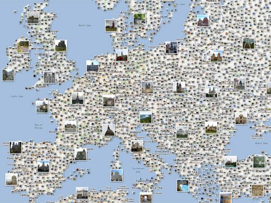 Telediario 1 - Un mapa de fotos