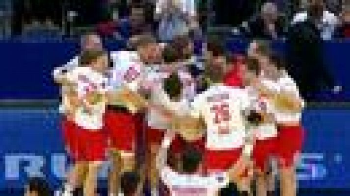 Telediario 1 - Dinamarca acaba con España