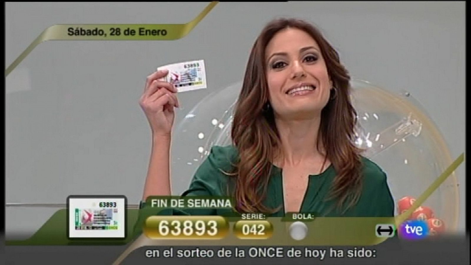 Sorteo ONCE - 28/01/12 - Ver ahora