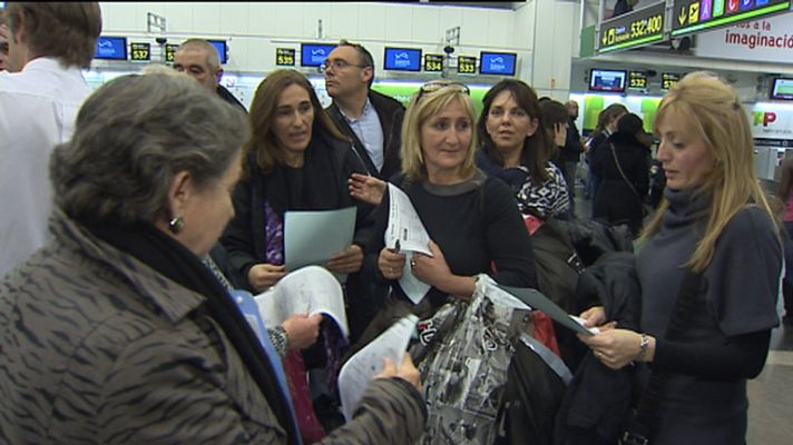Telediario 1 - Varados en Barcelona