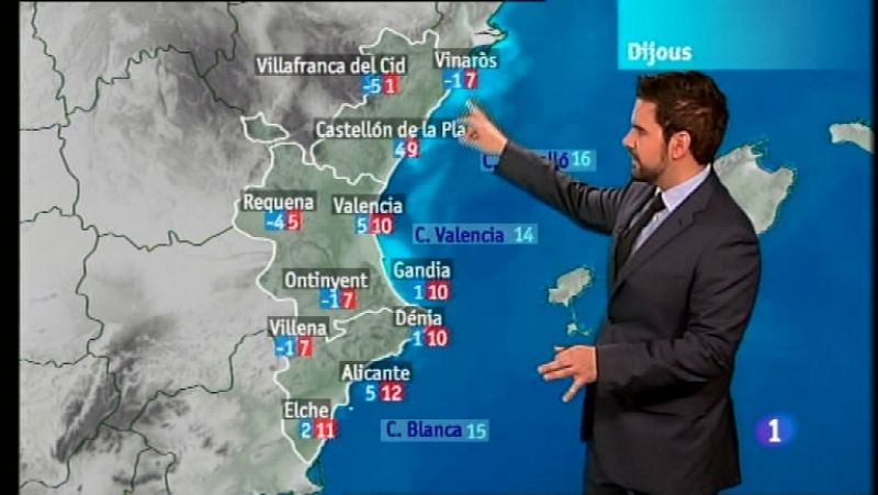 El tiempo en la Comunidad Valenciana - 01/02/12 - Ver ahora