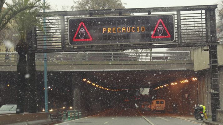 Temporal de nieve en Cataluña