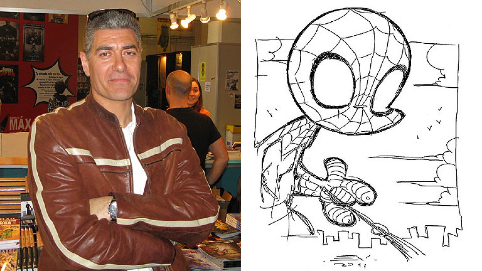 Enrique V. Vegas nos enseña a dibujar un Spiderman cabezón