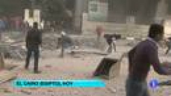 Telediario 1 - Manifestaciones en Egipto