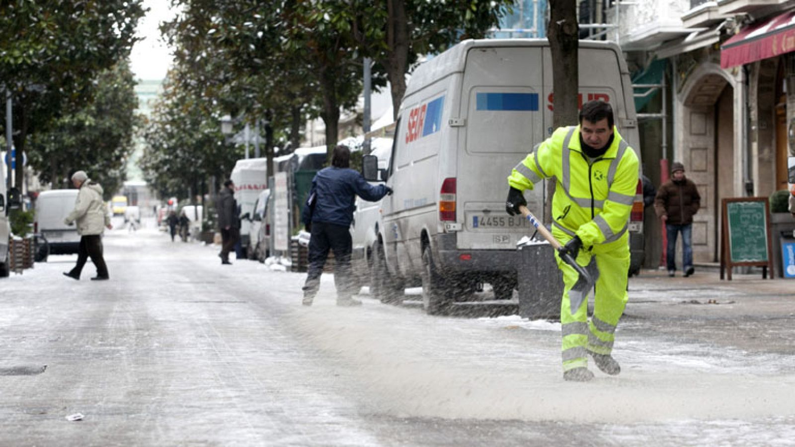 Mucha nieve en cotas bajas es el paisaje en Baleares