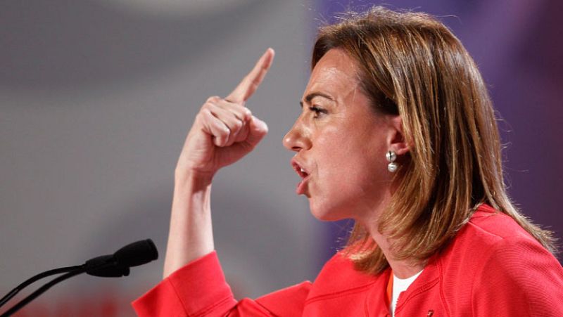 Chacón. Discurso emotivo y llamada a levantarse unidos.