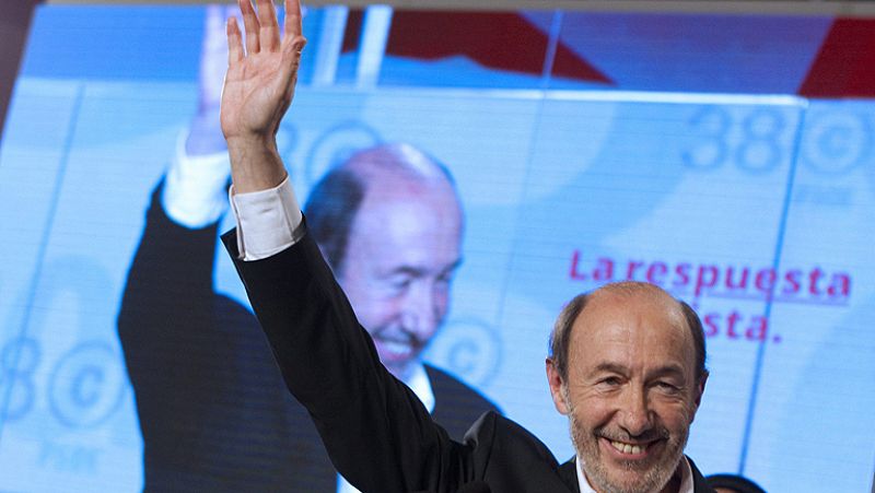 Discurso ntegro de Alfredo Prez Rubalcaba tras ganar a Carme Chacn