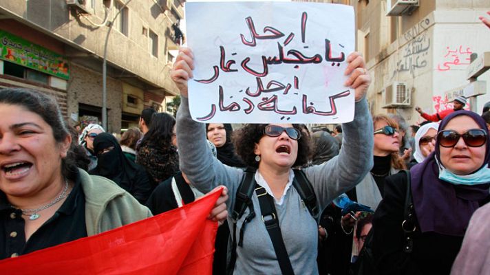 Telediario 1 - Enfrentamientos en El Cairo