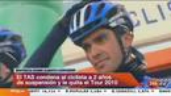  - Contador, sancionado con 2 años