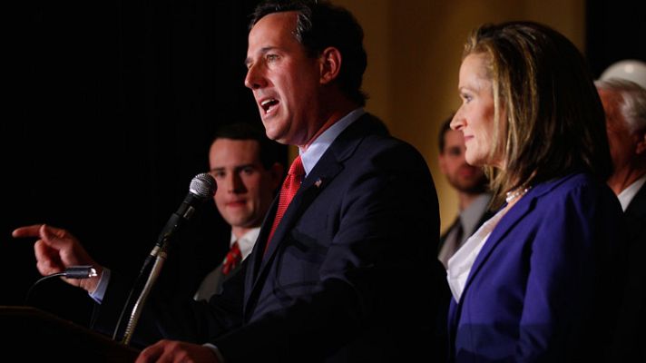 Telediario 1 - Santorum se impone en Misuri, Minesota y Colorado en las primarias republicanas de EE.UU.