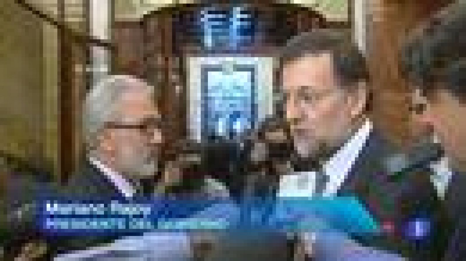Telediario 1: Rajoy responde en los pasillos | RTVE Play