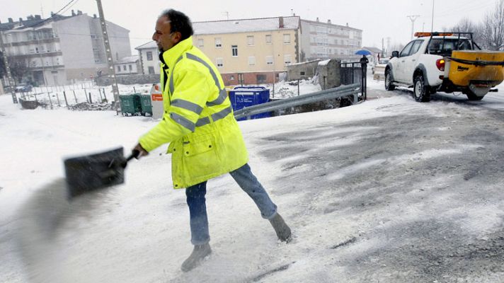 Frío y nieve hoy en el norte