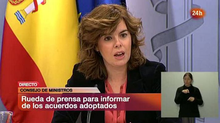 Informativo 24h - Sáenz de Santamaría llama a la "reflexión" y la "responsabilidad" a quienes critican la sentencia de Garzón