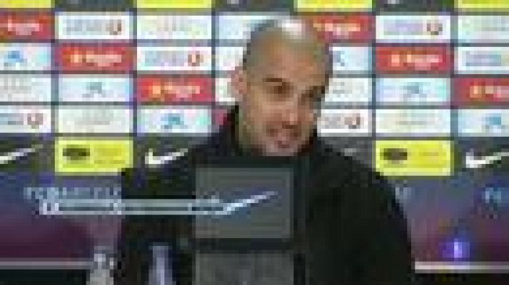 Telediario 1 - Pep: "Solo nos vale un resultado"