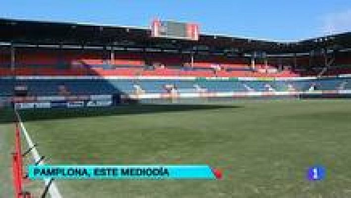 Telediario 1 - El Barça, a romper el hielo en Pamplona