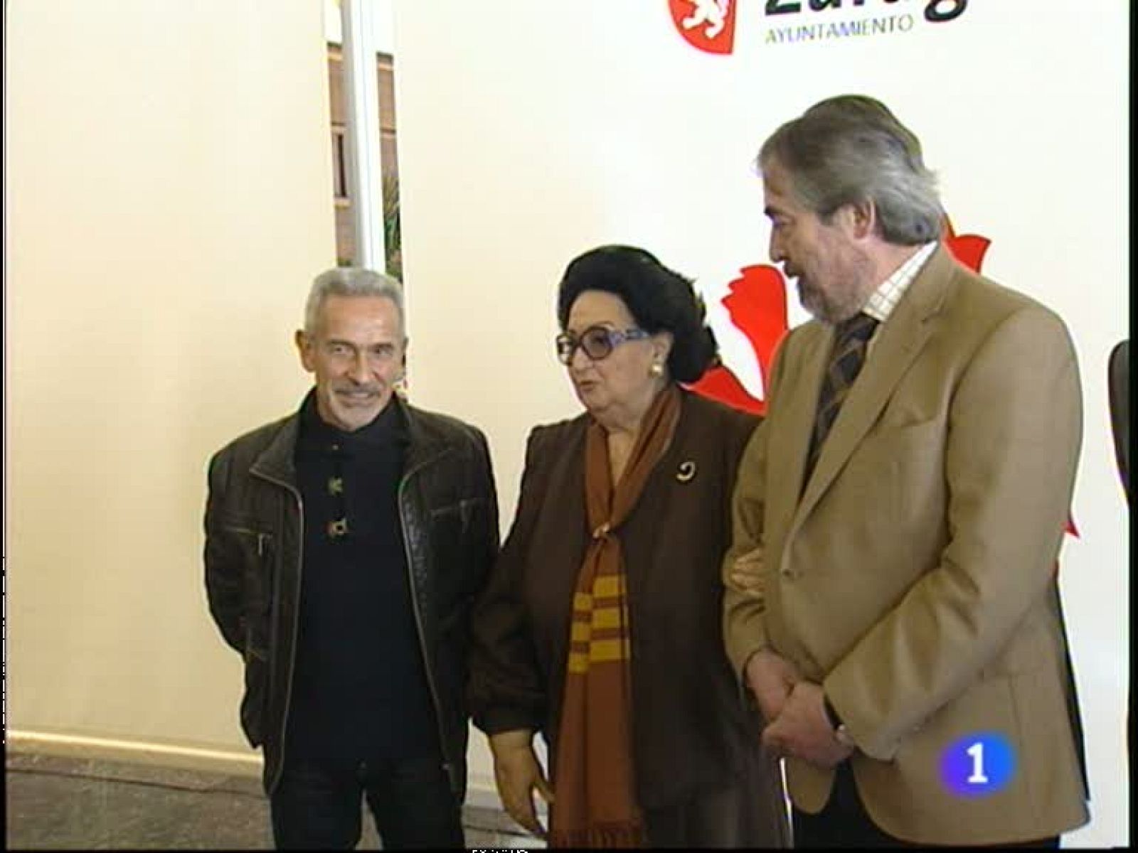 Monserrat Caballé y Víctor Ullate, en Zaragoza.El Gobierno de Aragón presenta su estrategia educativa.Victoria del Real Zaragoza cuatro meses después.