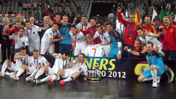 Telediario 1 - La selección española de fútbol sala, recibida por el ministro de Educación, Cultura y Deporte