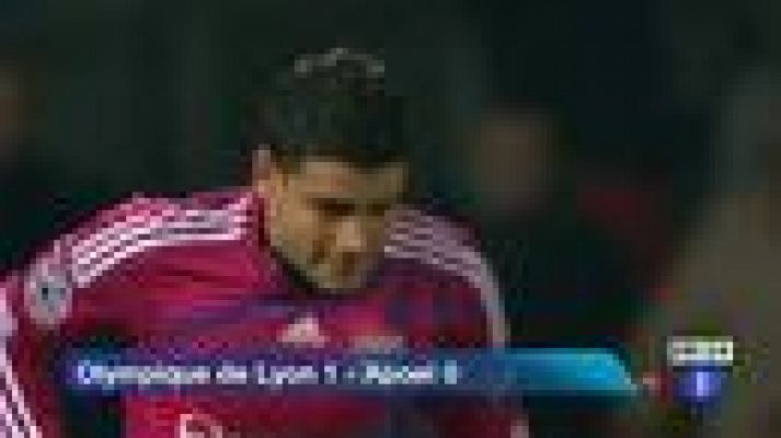 Telediario 1 - El Olympique de Lyon se impone por la mínima al Apoel