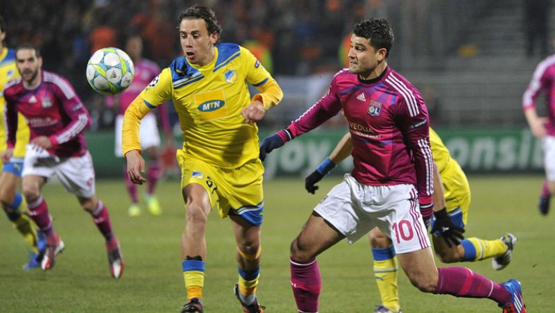 El Olympique de Lyon se impone por la mínima al Apoel