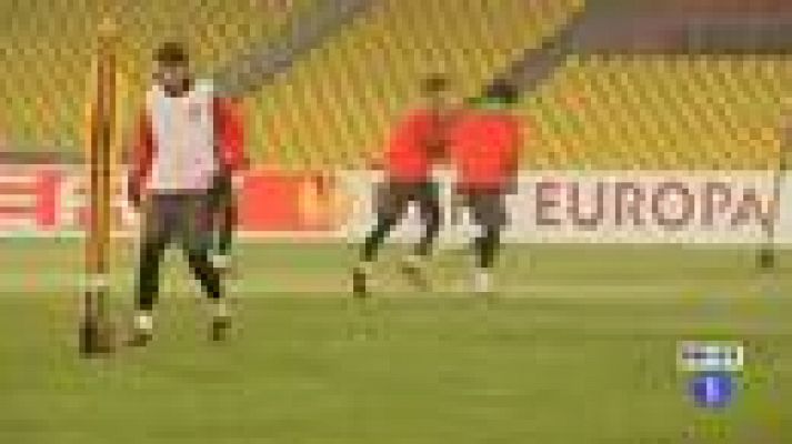 Telediario 1 - El Athletic, contra el Lokomotiv y contra el frío