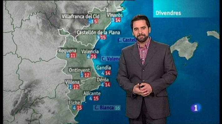 El tiempo en la Comunidad Valenciana - 16/02/12