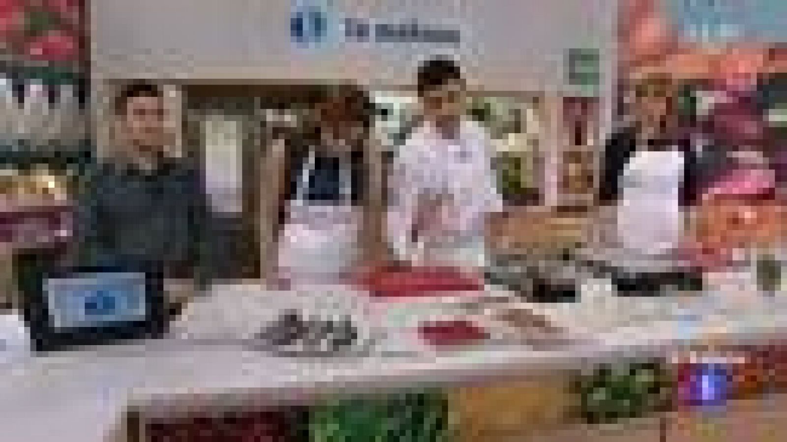 Doradas a la plancha con pimientos rellenos de gambones (17/02/2012)