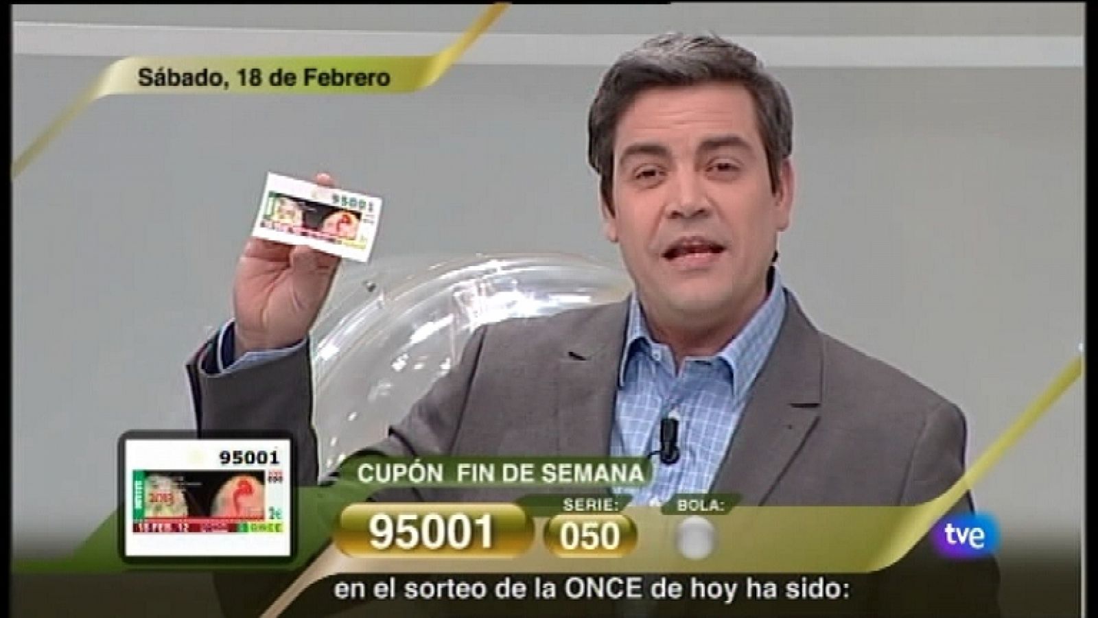Sorteo ONCE - 18/02/12 - Ver ahora