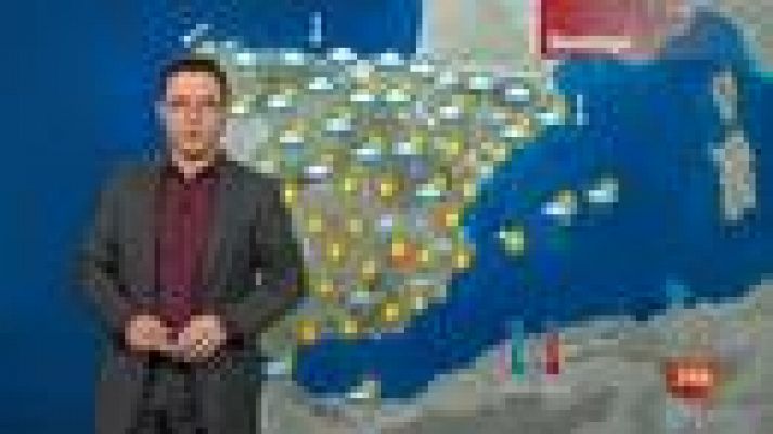 El tiempo - Lluvias débiles en la mitad norte y temperaturas sin cambios