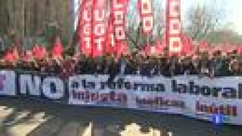 Manifestación en Madrid contra la reforma laboral