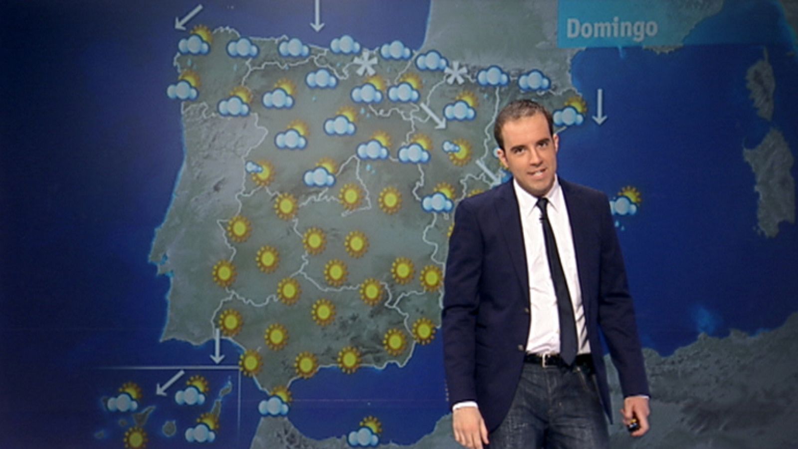 Lluvias débiles en la mitad norte y temperaturas sin cambios