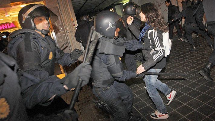 Telediario 1 - 14 detenidos en Valencia