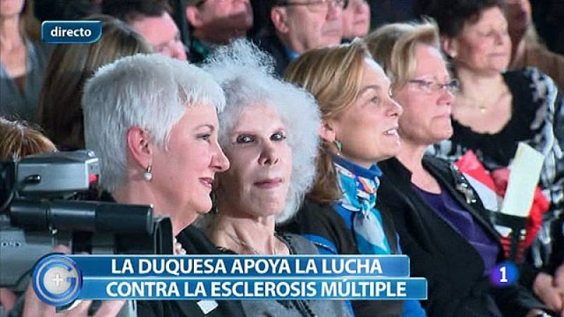 Más Gente - Cayetana de Alba apoya la lucha contra la esclerosis múltiple