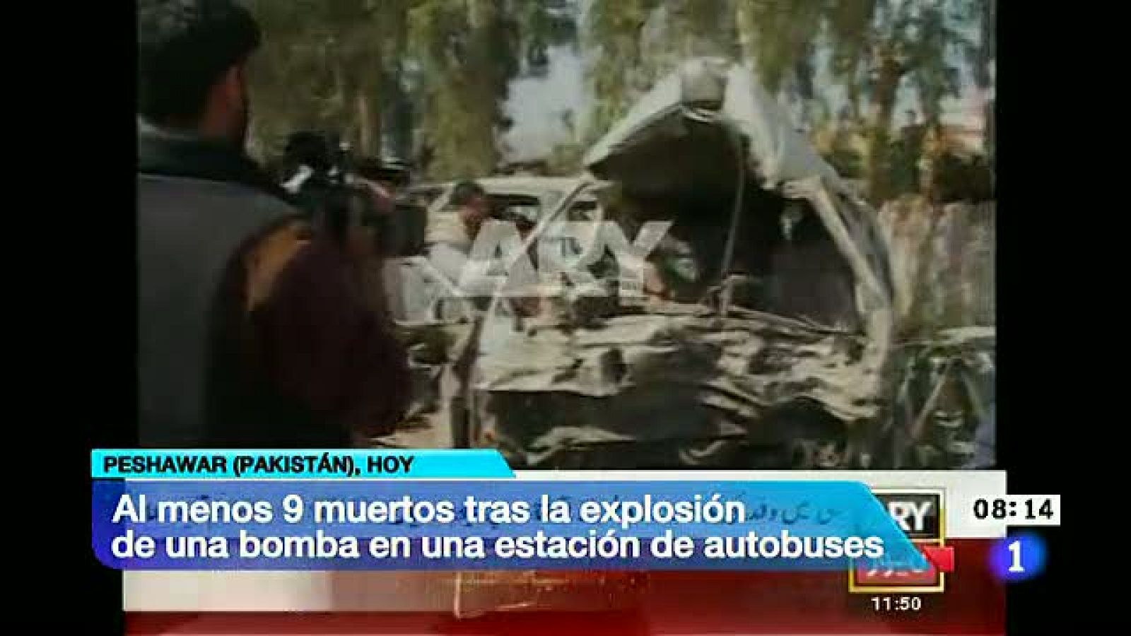 Telediario 1: Mueren 12 personas en un atentado con bomba en la ciudad paquistaní de Peshawar  | RTVE Play