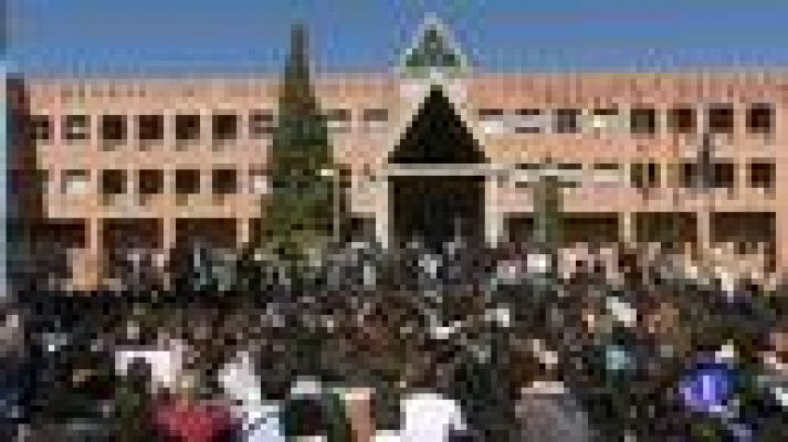 Telediario 1 - Protestas recortes educativos