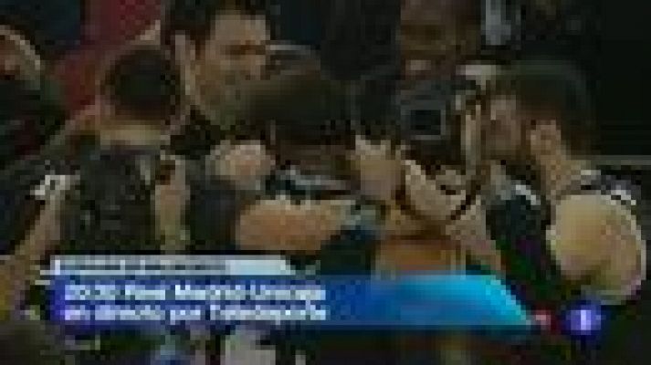 Telediario 1 - El Madrid, obligado a ganar al Unicaja