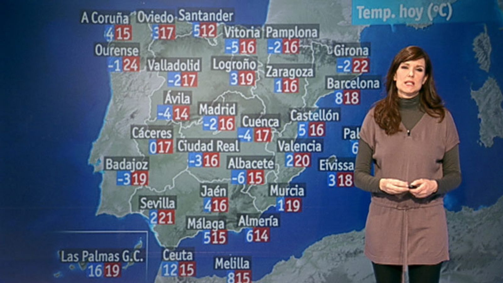Heladas localmente moderadas en el interior peninsular