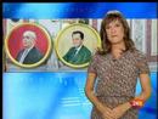 Parlamento - Retratos de Azaña y Suárez