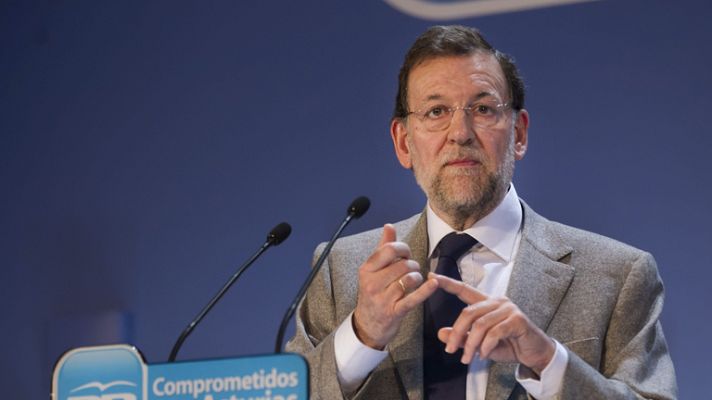 Telediario 1 - Rajoy en Oviedo