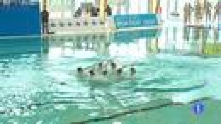 Telediario 1 - La 'sincro' presenta el ejercicio que llevará a Londres